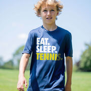 Tennis Short Sleeve Performance Tee - Eat. Sleep. Tennis.