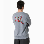 Soccer Crewneck Sweatshirt - Soccer Santa (Back Design)