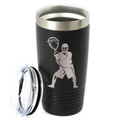 Guys Lacrosse 20 oz. Double Insulated Tumbler - Goalie Silhouette