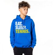 Tennis Hooded Sweatshirt - Eat. Sleep. Tennis.