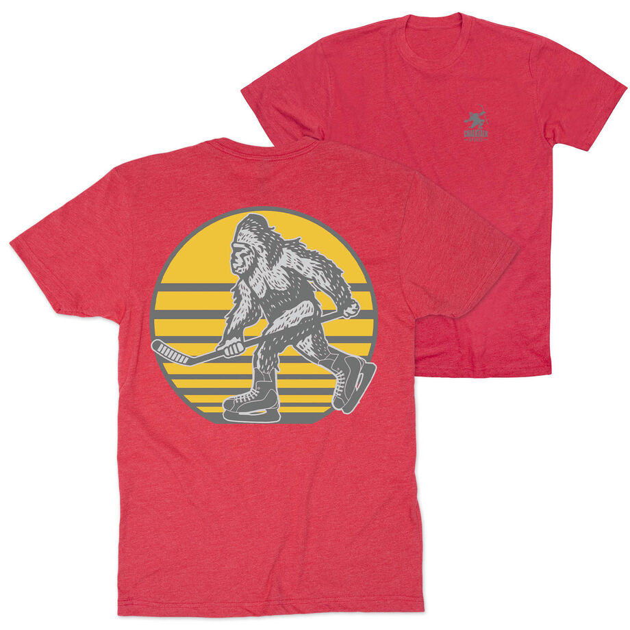 Hockey Short Sleeve T-Shirt - BigSkate (Back Design)
