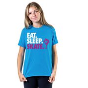 Figure Skating T-Shirt Short Sleeve Eat. Sleep. Skate.