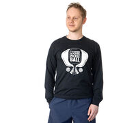 Pickleball Tshirt Long Sleeve - I'd Rather Be Playing Pickleball