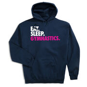 Gymnastics Hooded Sweatshirt - Eat. Sleep. Gymnastics.