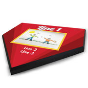 Baseball Home Plate Plaque Your Artwork With Color Background