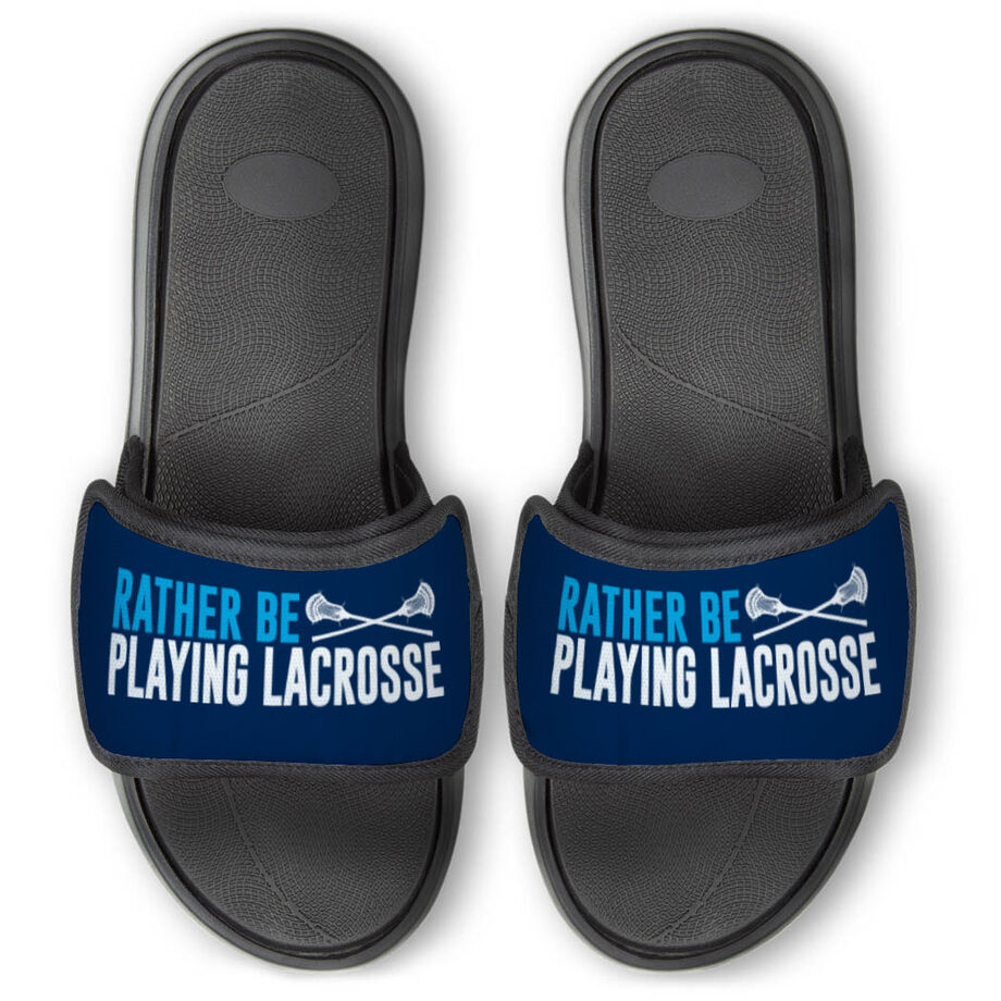 Guys Lacrosse Repwell&reg; Slide Sandals - Rather Be Playing Lacrosse