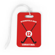 Field Hockey Bag/Luggage Tag - Personalized Team Crossed Sticks