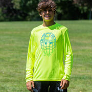 Hockey Long Sleeve Performance Tee - Have An Ice Day Smiley