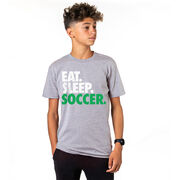 Soccer T-Shirt Short Sleeve Eat. Sleep. Soccer.