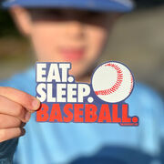 Baseball Sticker - Eat Sleep Baseball