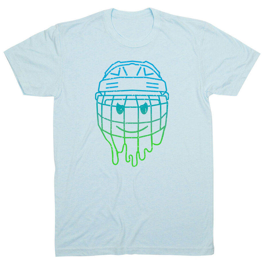  Hockey Short Sleeve T-Shirt - Have An Ice Day Smiley