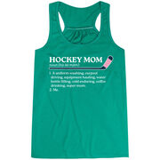 Hockey Flowy Racerback Tank Top - Hockey Mom Definition
