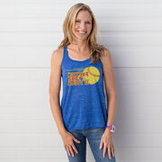 Softball Flowy Racerback Tank Top - Nothing Soft About It