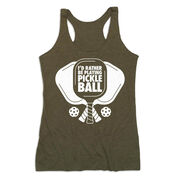 Pickleball Women's Everyday Tank Top - I'd Rather Be Playing Pickleball