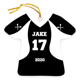 Guys Lacrosse Ornament - Personalized Jersey