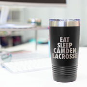 Lacrosse 20 oz. Double Insulated Tumbler - Personalized Eat Sleep Lacrosse