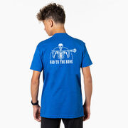 Guys Lacrosse T-Shirt Short Sleeve - Bad To The Bone (Back Design)