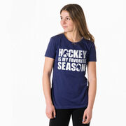 Hockey Women's Everyday Tee - Hockey Is My Favorite Season