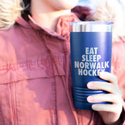 Hockey 20 oz. Double Insulated Tumbler - Personalized Eat Sleep Hockey