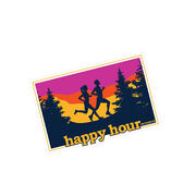 Running Sticker - Happy Hour