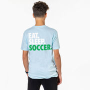 Soccer Short Sleeve T-Shirt - Eat. Sleep. Soccer (Back Design)