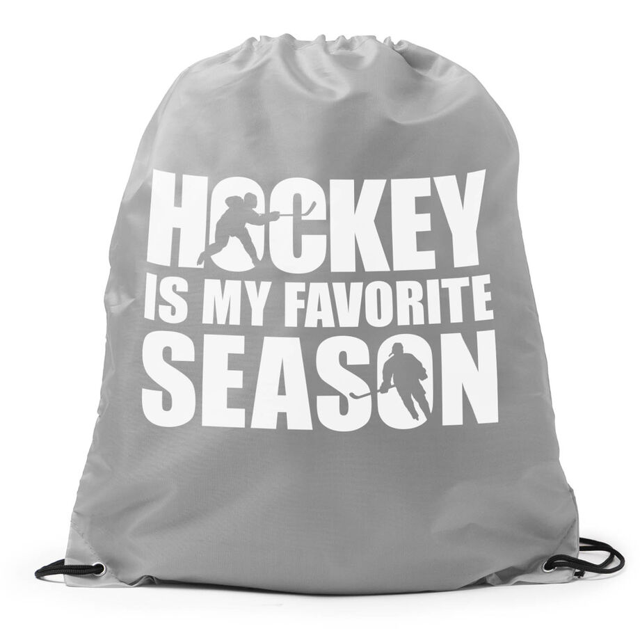 Hockey Drawstring Backpack - Hockey Is My Favorite Season