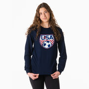 Soccer Tshirt Long Sleeve - Soccer USA