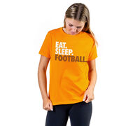 Football T-Shirt Short Sleeve Eat. Sleep. Football.