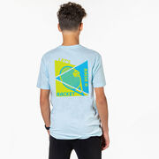 Tennis Short Sleeve T-Shirt - Let's Raise A Racket (Back Design)