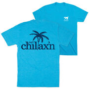 Girls Lacrosse Short Sleeve T-Shirt - Just Chillax'n (Back Design) 