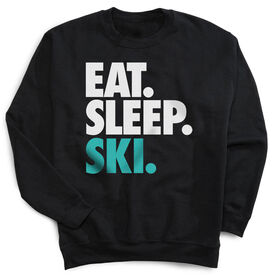 Skiing Crewneck Sweatshirt - Eat Sleep Ski