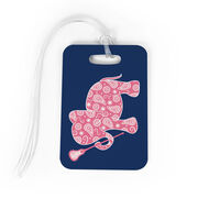 Girls Lacrosse Bag/Luggage Tag - Lax Elephant