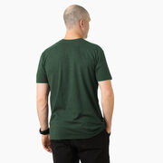 Running Short Sleeve T-Shirt - Life's Short Run Long (Mountains)