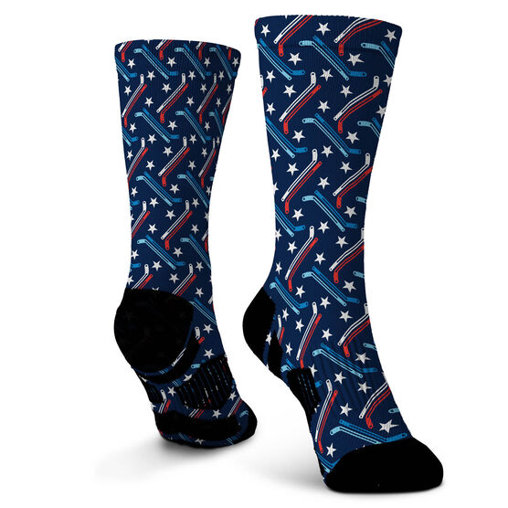 Hockey Graphic Flex Mid-Calf Socks - All American