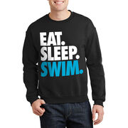 Swimming Crewneck Sweatshirt - Eat Sleep Swim