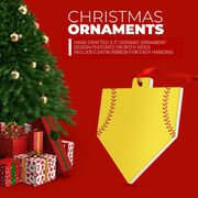 Softball Home Plate Ceramic Ornament - Home Plate (Blank)