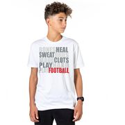 Football Tshirt Short Sleeve Bones Saying