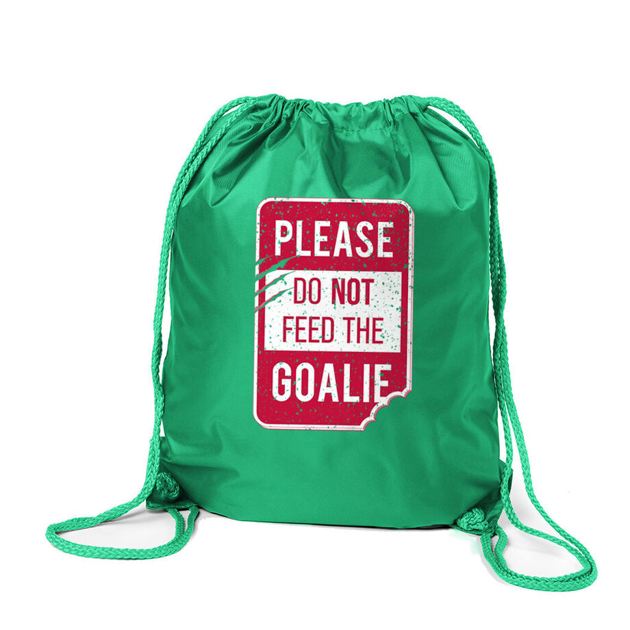 Hockey Sport Pack Cinch Sack - Don't Feed The Goalie