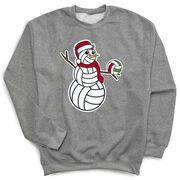Volleyball Crewneck Sweatshirt - Serving Holiday Cheer