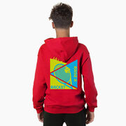 Tennis Hooded Sweatshirt - Let's Raise A Racket (Back Design)