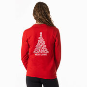 Lacrosse Tshirt Long Sleeve - Merry Laxmas Tree (Back Design)