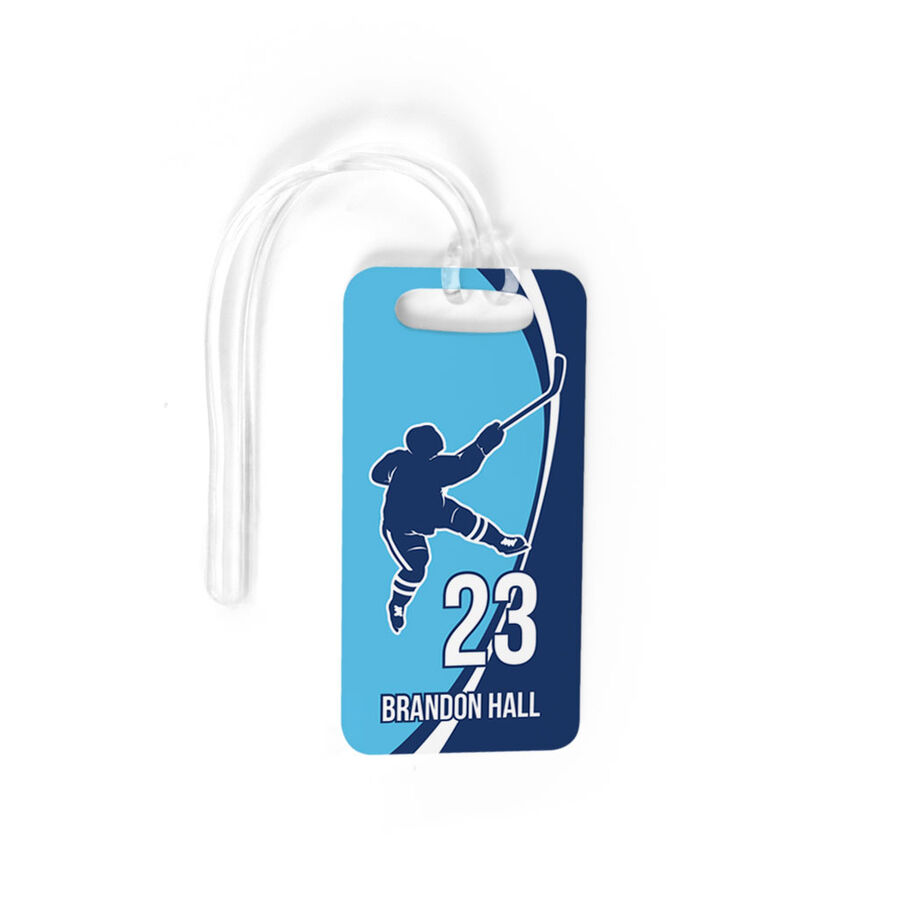 Hockey Bag/Luggage Tag - Personalized Hockey Slap Shot