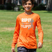 Baseball Long Sleeve Performance Tee - Rip It Flip It