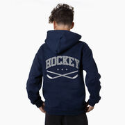 Hockey Hooded Sweatshirt - Varsity Hockey (Back Design) 