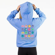 Cheerleading Hooded Sweatshirt - Cheer Makes Me Happy (Back Design)