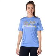 Pickleball Short Sleeve Performance Tee - Eat. Sleep. Pickleball