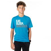 Wrestling T-shirt Short Sleeve Eat. Sleep. Wrestle.