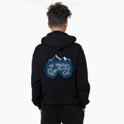 Skiing Hooded Sweatshirt - The Mountains Are Calling (Back Design)