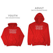Cheerleading Hooded Sweatshirt - Cheerleaders Lift Athletes