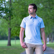 Hockey Short Sleeve Polo Shirt - Blue Line
